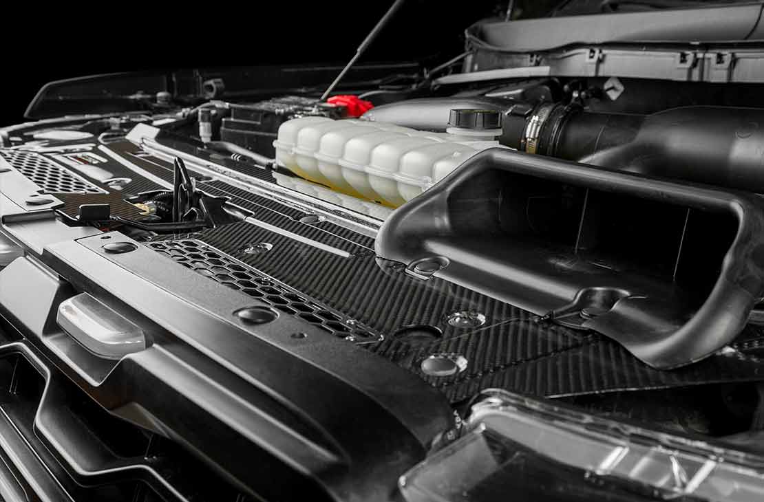 Redline Carbon Fiber Radiator Shroud for Ford F-150 Raptor, Raptor R 2024-2026