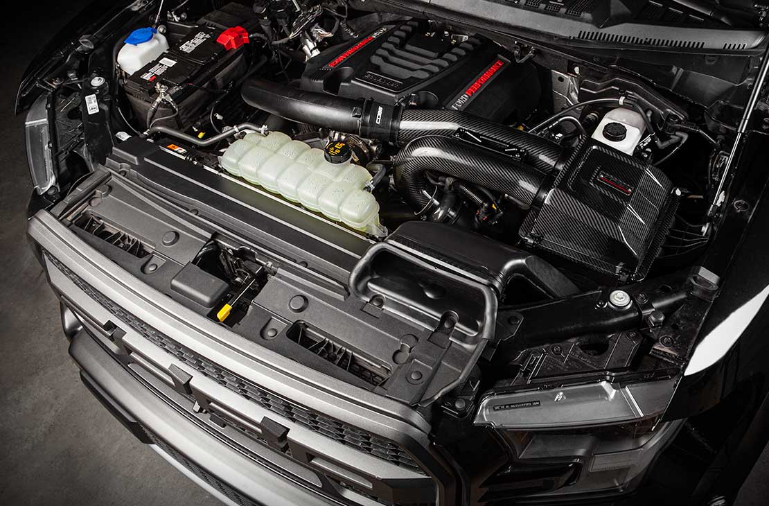 Ford Stage 2 Redline Carbon Fiber Power Package Black (Factory Location Intercooler) with TCM F-150 Ecoboost 3.5L 2017-2019