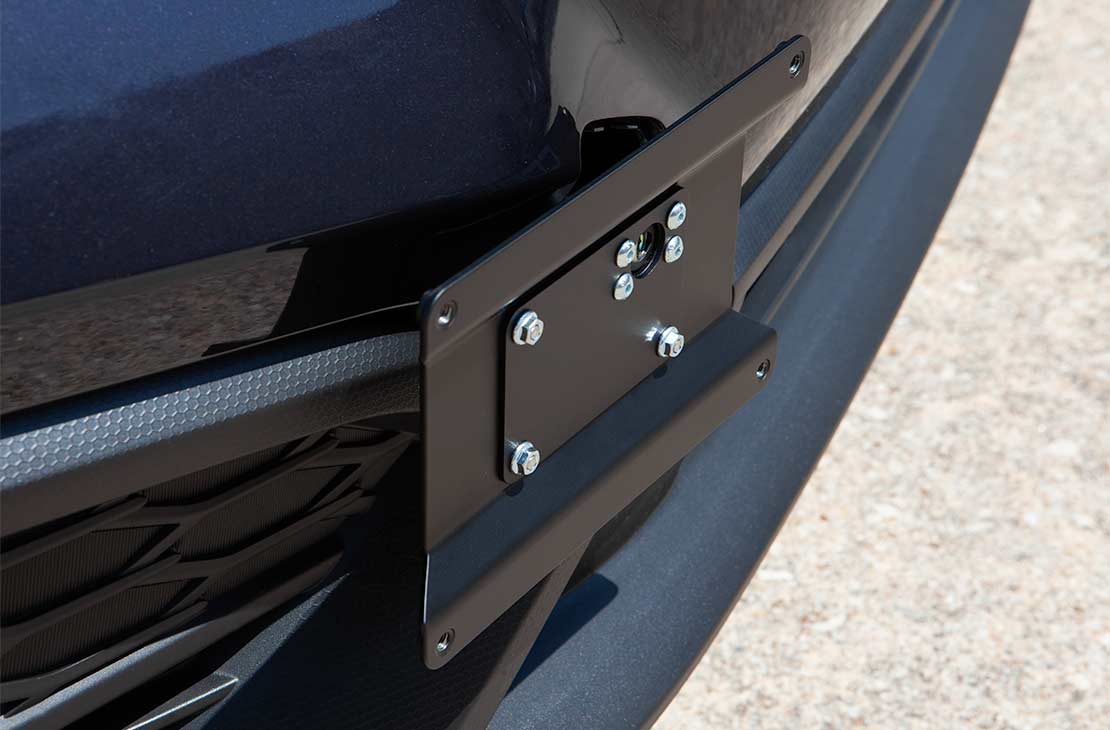 License Plate Relocation Mount