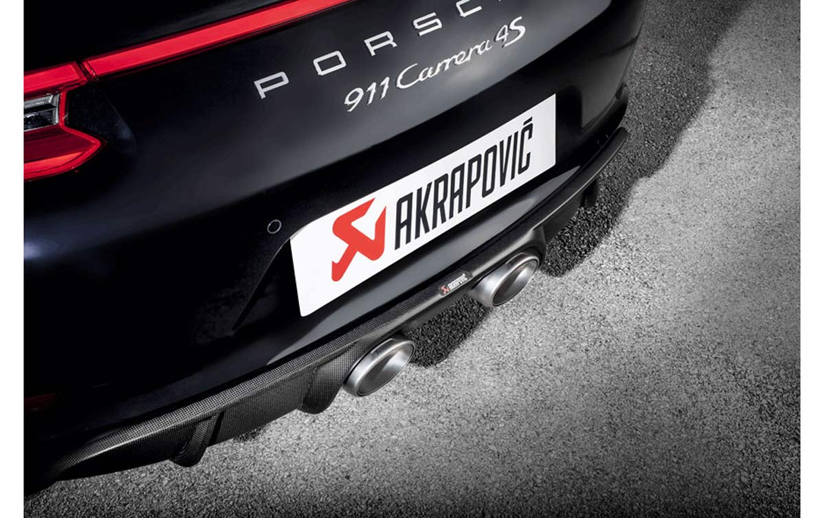 Porsche Akrapovic Rear Carbon Fiber Diffuser - Matte 911 991.2 Carrera / S / GTS 2017-2019