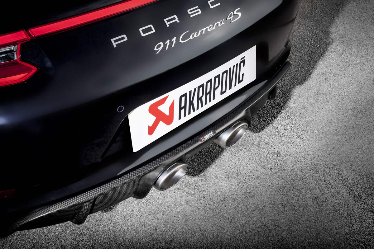 Porsche Akrapovic Slip-On Line (Titanium) Exhaust Tips 911 991.2 Carrera / S / GTS 2017-2018