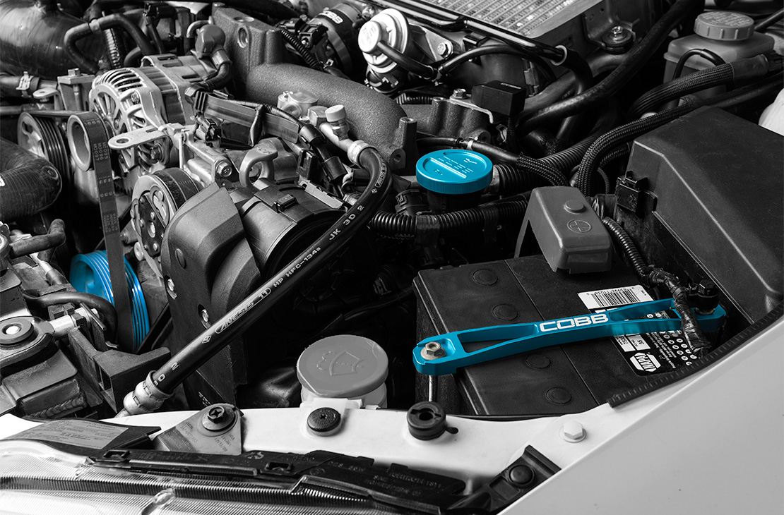 Limited Edition Teal Subaru Main Pulley + Oil Cap + Battery Tie Down