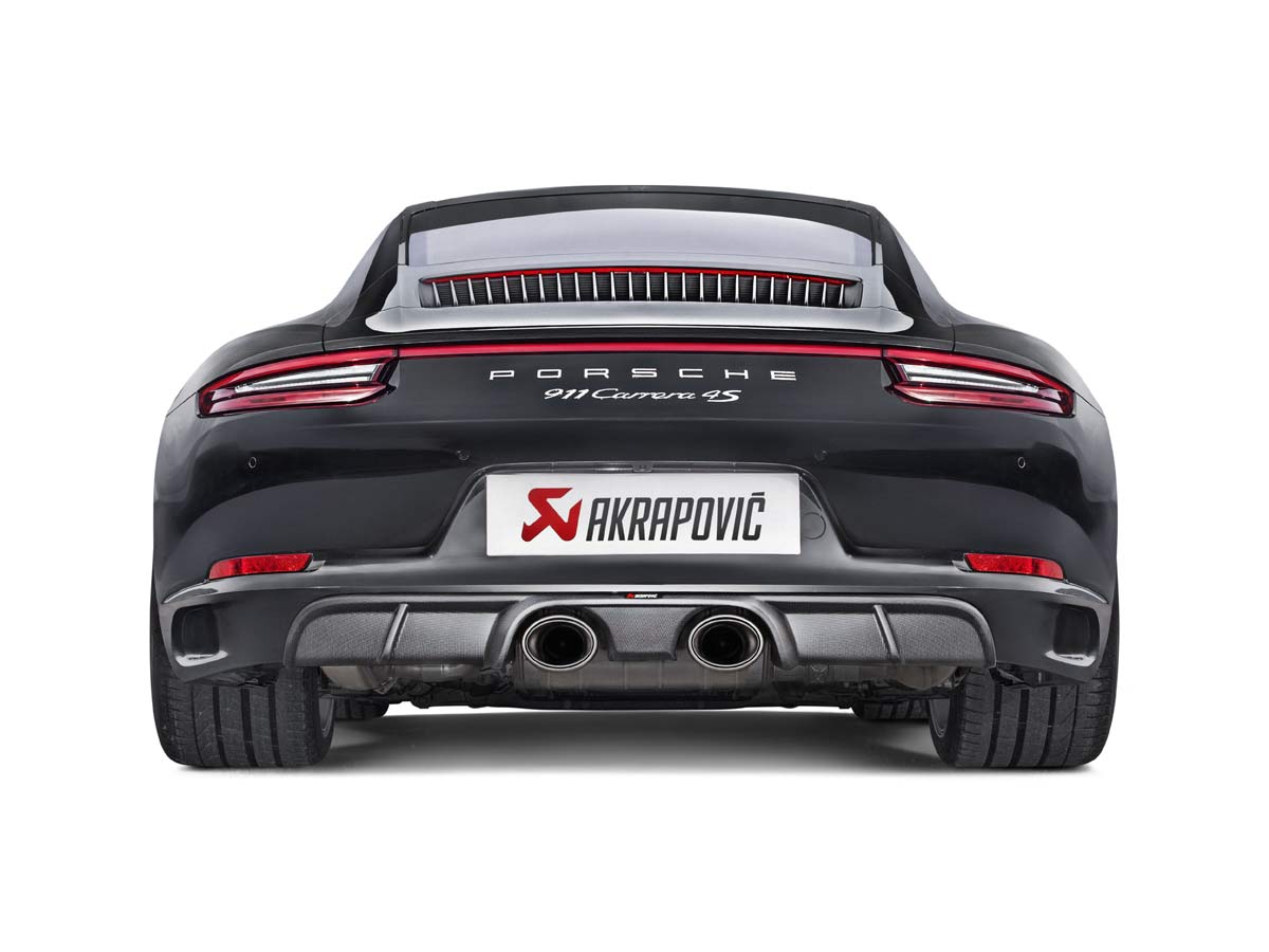 Porsche Akrapovic Slip-On Line (Titanium) Exhaust Tips 911 991.2 Carrera / S / GTS 2017-2018