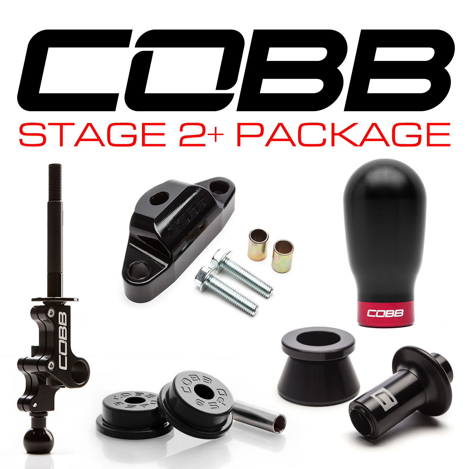 Subaru STI 6MT Stage 2+ Drivetrain Package (Tall Weighted COBB Knob)