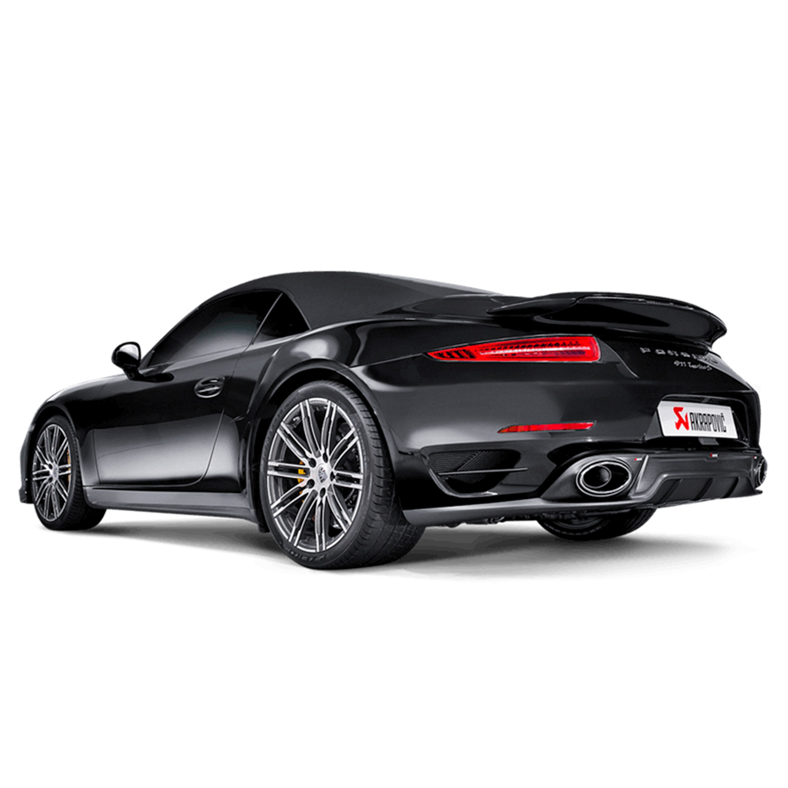 Porsche Akrapovic Slip-On Line (Titanium) Exhaust with Carbon / Titanium Tips 911 (991.1) Turbo / Turbo S