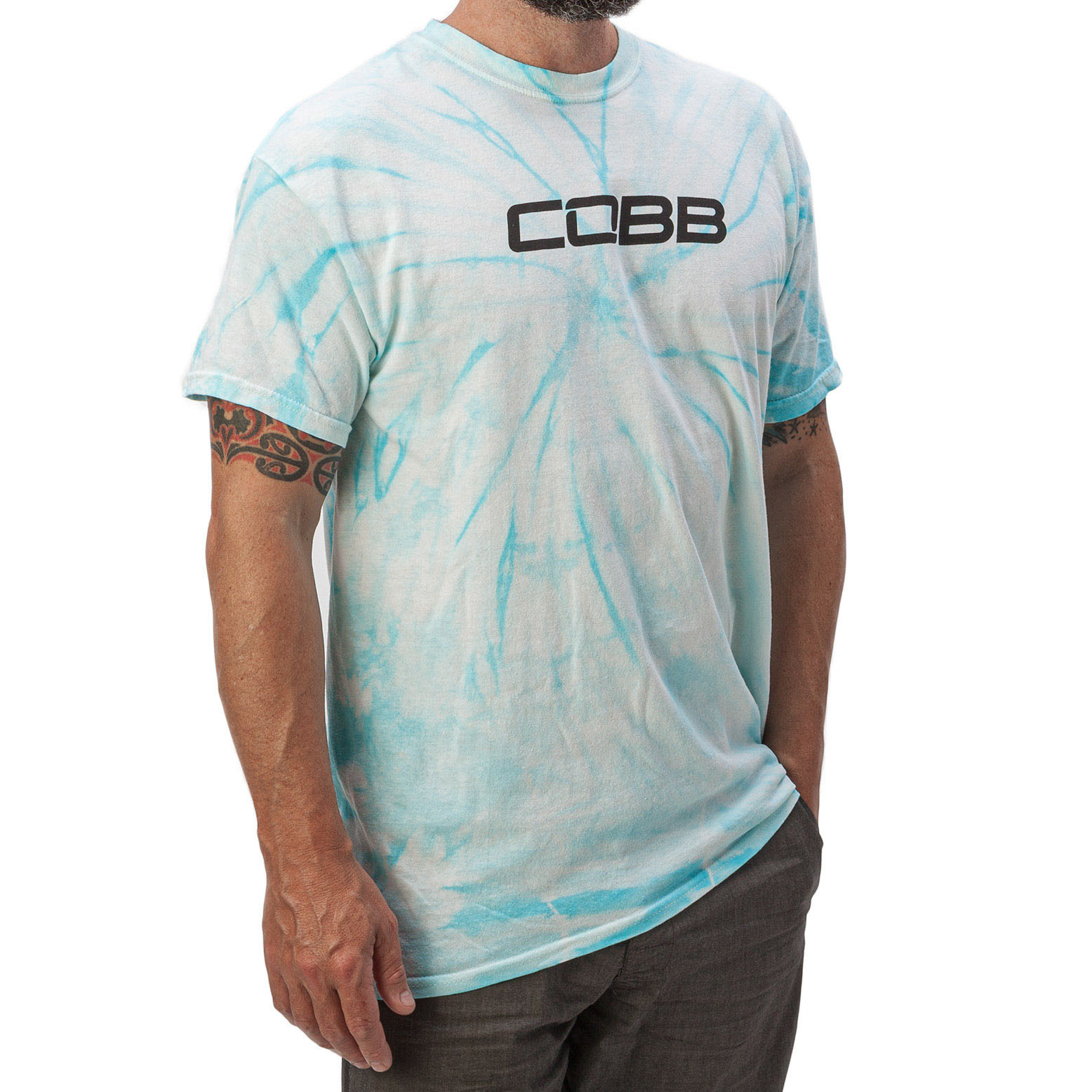 COBB 2021 Summer Tie-Dye Shirt Cyan