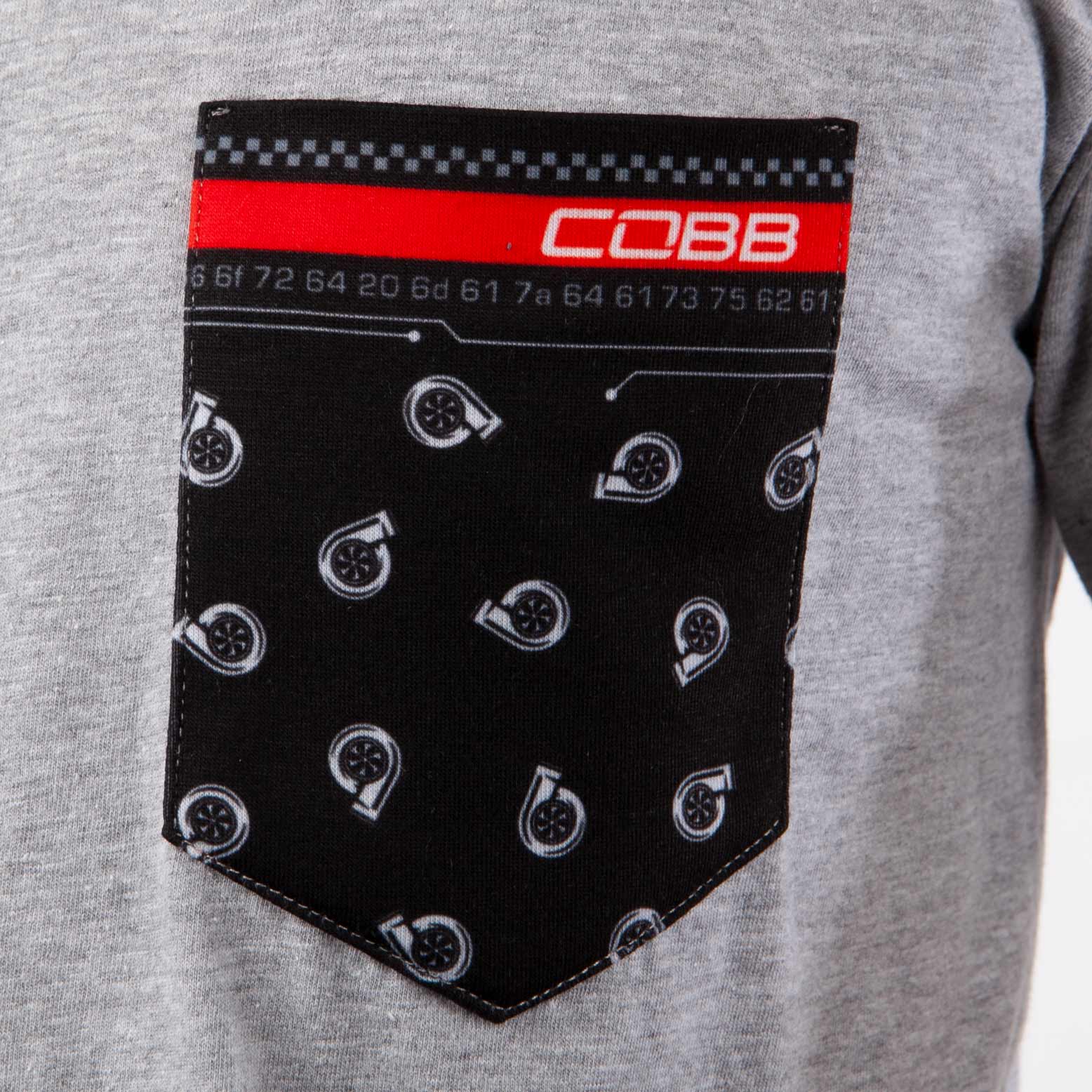 COBB Tuning Logo Grey Pocket T-Shirt