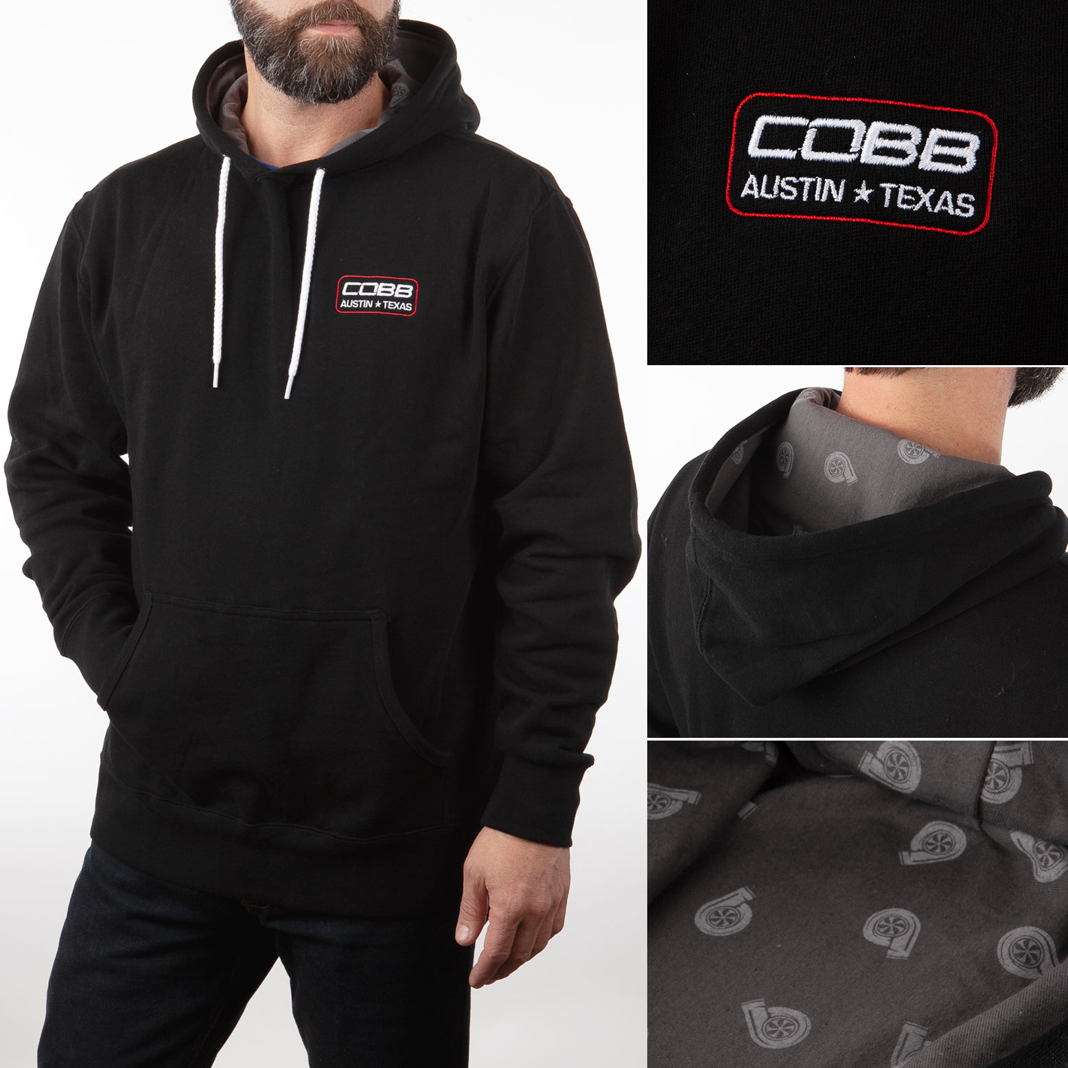 COBB Black Pullover Hoodie