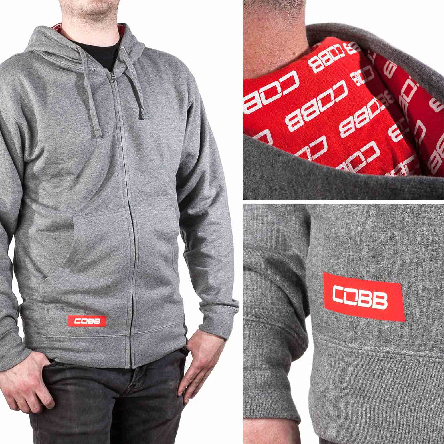 COBB Grey Zip Hoodie