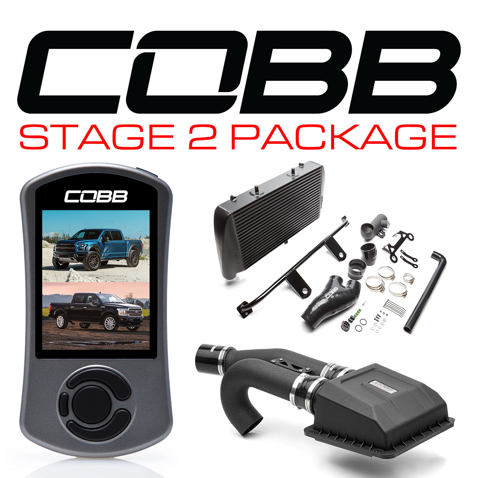 Ford Stage 2 Power Package Black with TCM F-150 Ecoboost Raptor / Limited