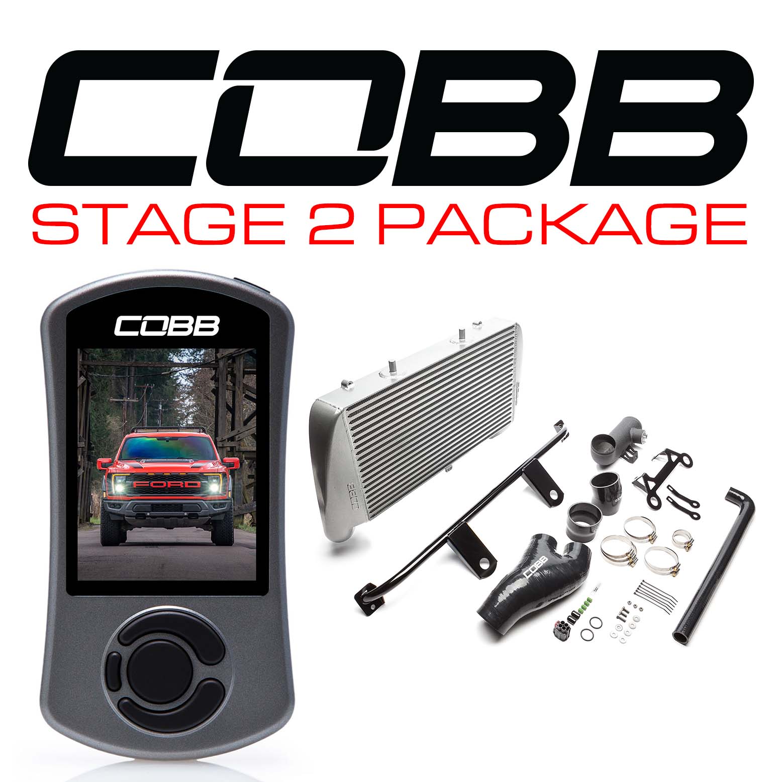 Stage 2 Power Package Silver Ford F-150 Raptor 2021-2022