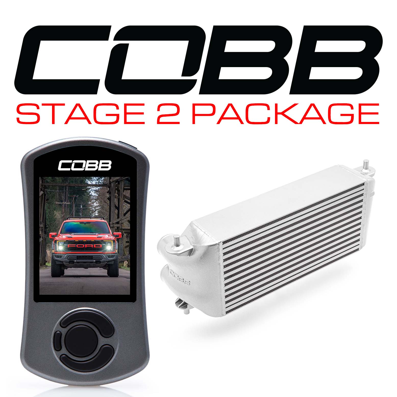 Stage 2 Power Package Silver (Factory Location Intercooler) Ford F-150 Raptor 2021-2022