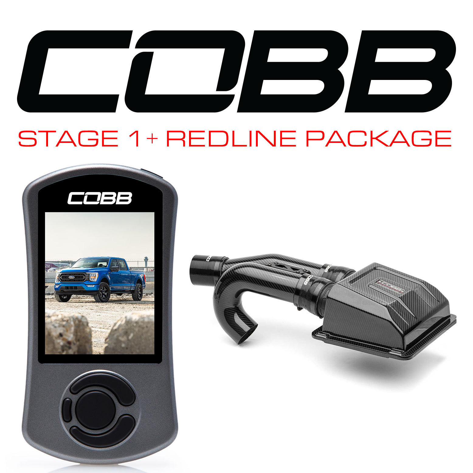 Stage 1+ Redline Carbon Fiber Intake Power Package Ford F-150 Tremor 2021-2022