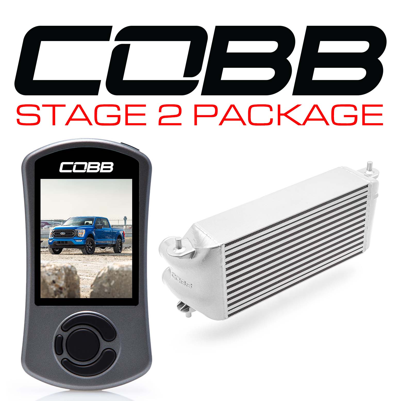 Stage 2 Power Package Silver (Factory Location Intercooler) Ford F-150 3.5L / Tremor 2021-2022