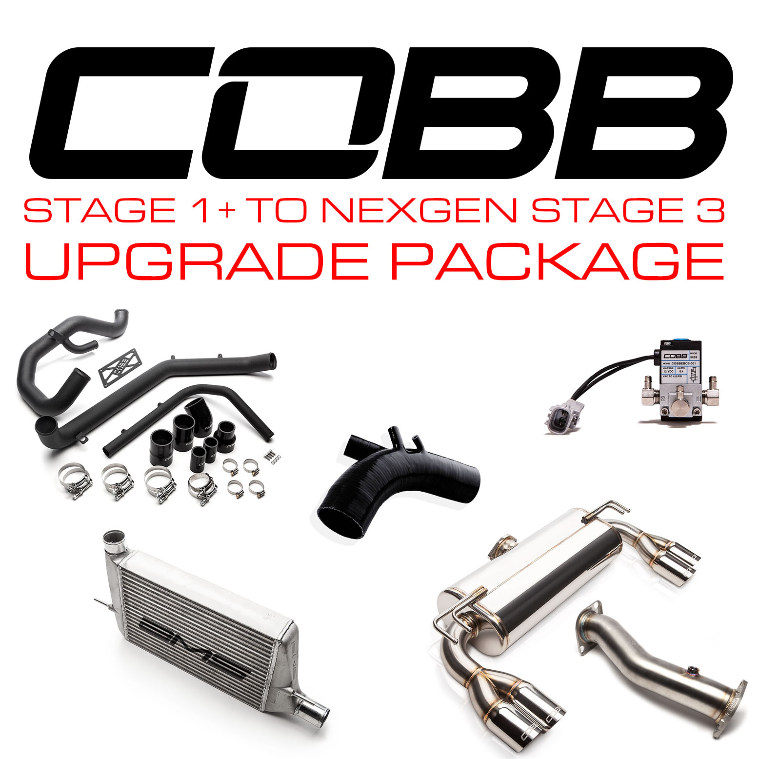 Mitsubishi Stage 1+ to NexGen Stage 3 Power Package Upgrade (Quad Tip) Evo X 2008-2015