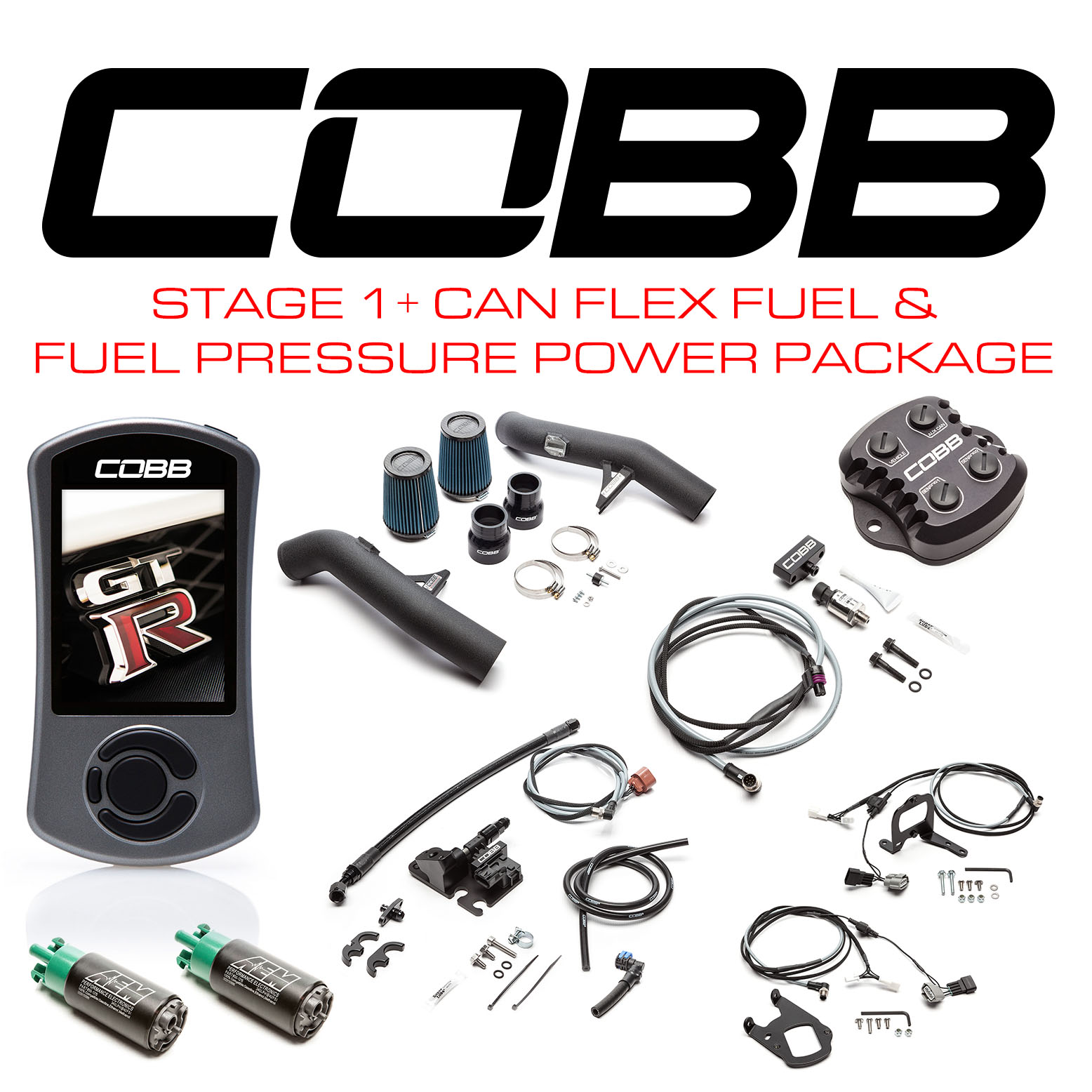 Nissan GT-R Stage 1 + CAN Flex Fuel & Fuel Pressure Power Package (NIS-005) 2009-2014