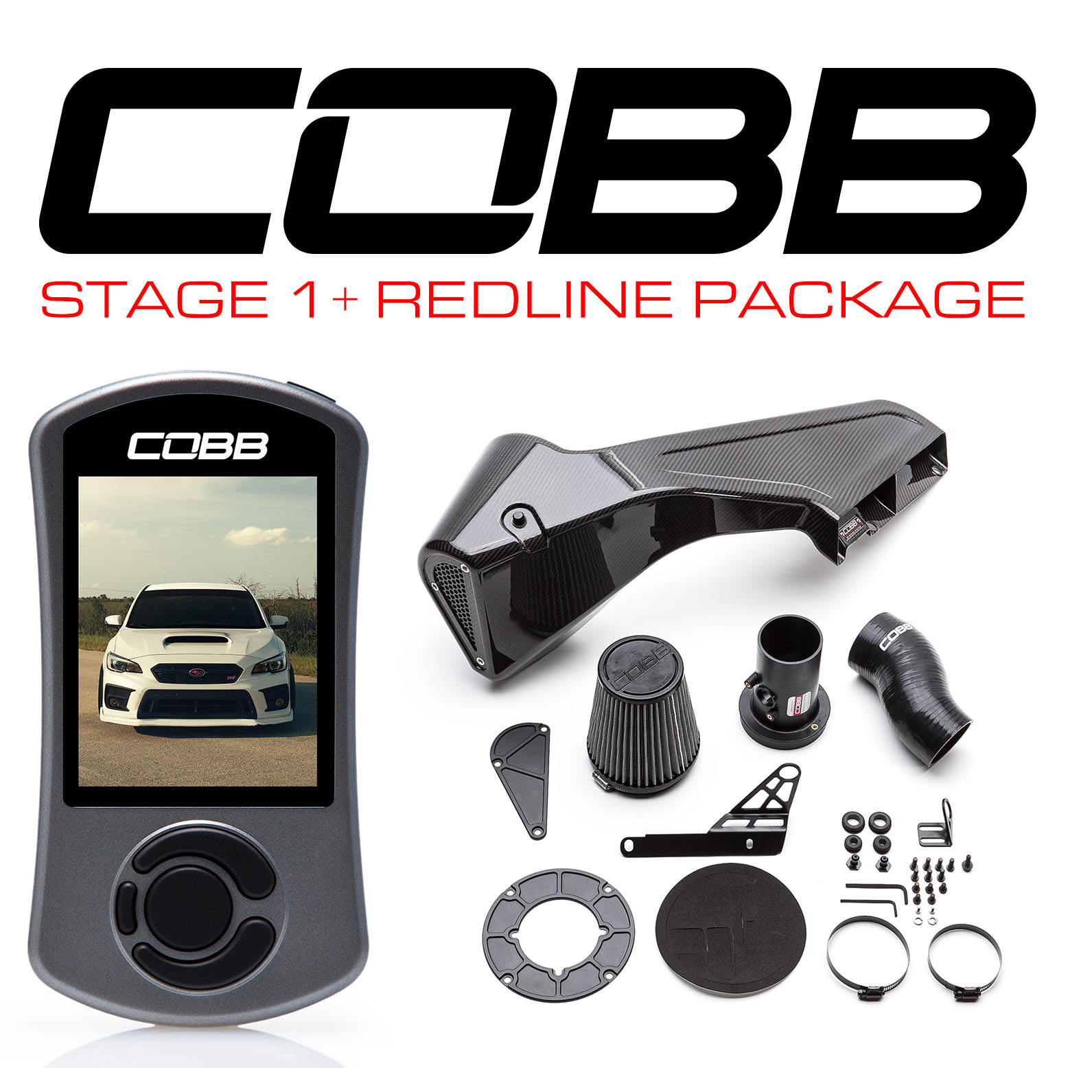 Subaru Stage 1+ Redline Carbon Fiber Power Package STI 2015-2021, Type RA 2018