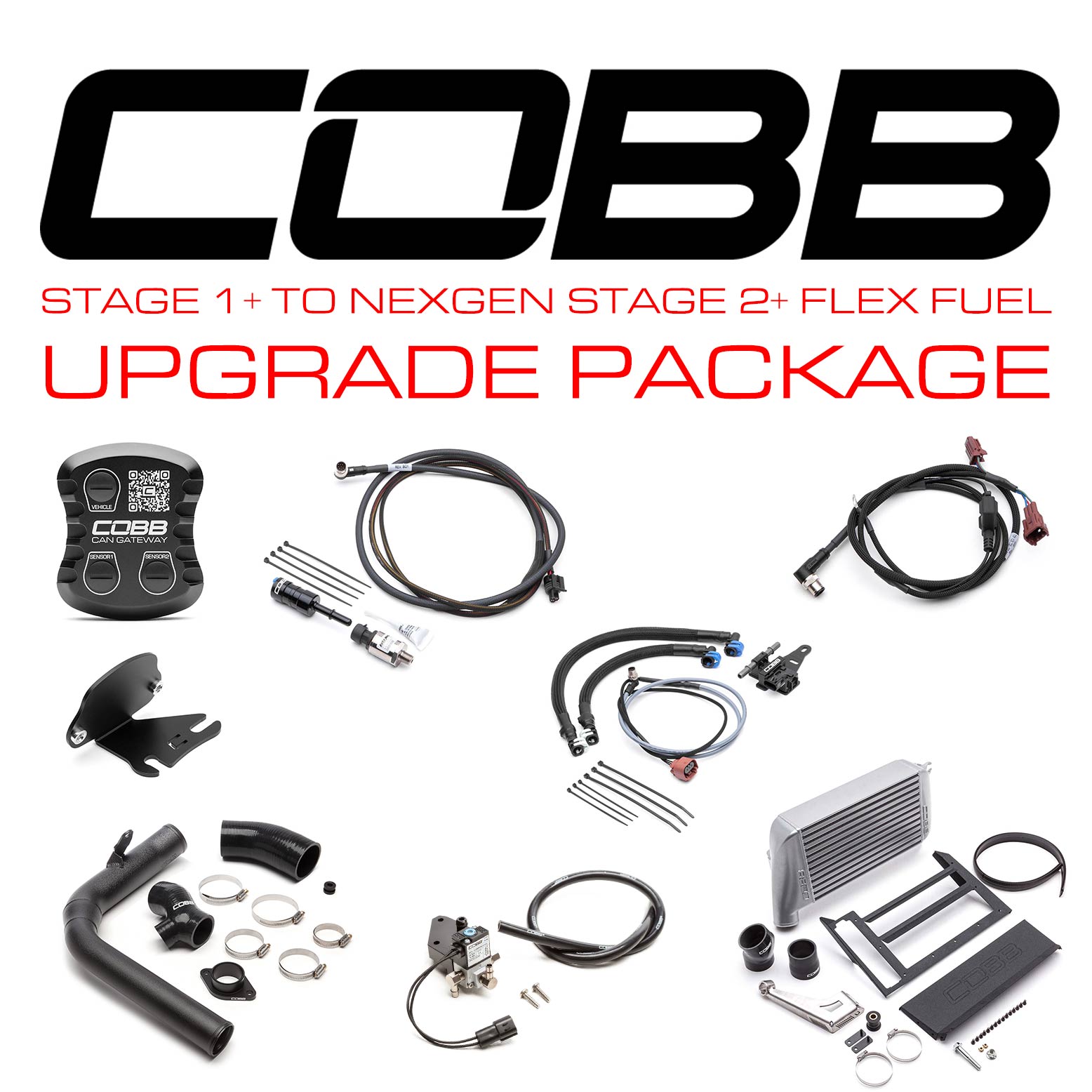 Subaru Stage 1 + to NexGen Stage 2 + CAN Flex Fuel Power Package WRX 6MT 2018-2021 (Silver)