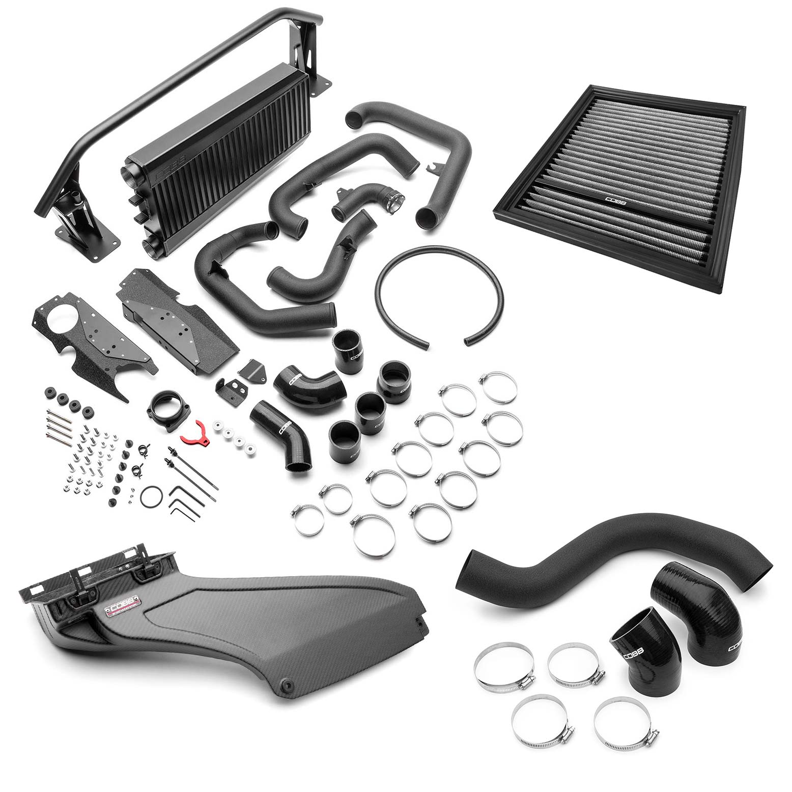 Subaru Front Mount Intercooler + Redline Intake Package (Black) Matte WRX 2022-2026