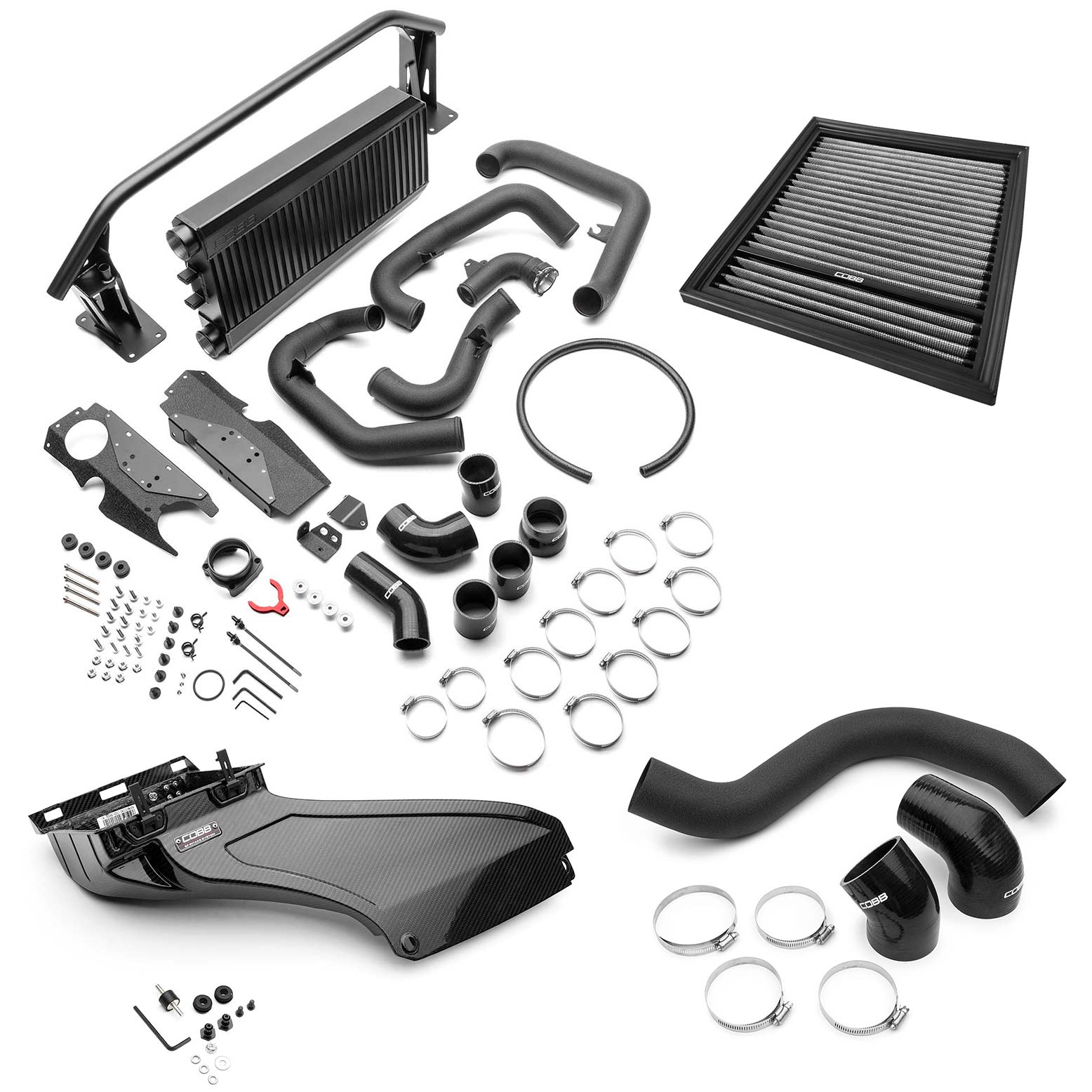 Subaru Front Mount Intercooler + Redline Intake Package (Black) WRX 2022-2024