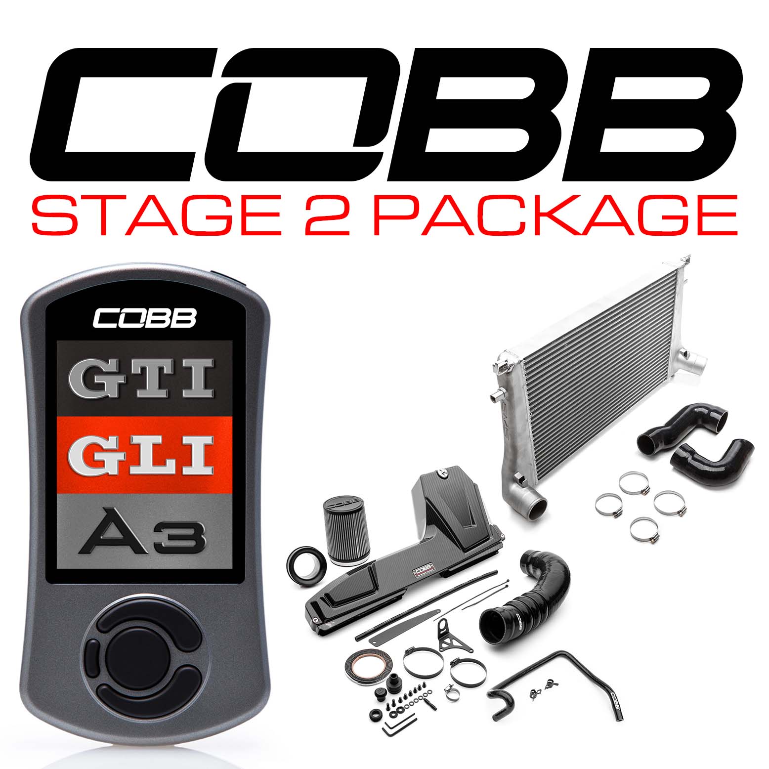 Stage 2 Redline Carbon Fiber Power Package with DSG / S Tronic Flashing for GTI (Mk7/Mk7.5) GTI, Jetta (A7) GLI, Audi A3 (8V)