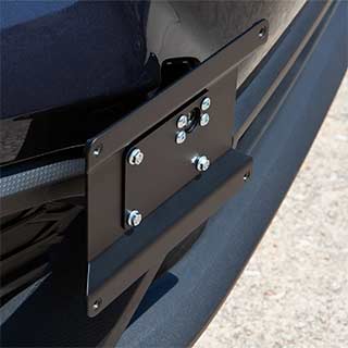License Plate Relocation Mount