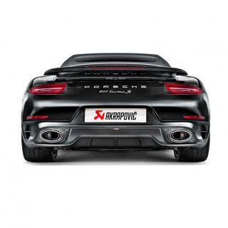 Porsche Akrapovic Slip-On Line (Titanium) Exhaust with Carbon / Titanium Tips 911 (991.1) Turbo / Turbo S