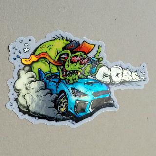 COBB SUBIE-BEAST Chrome Sticker