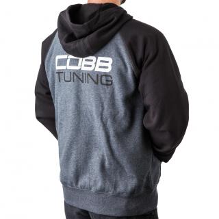 COBB Tuning Logo Full-Zip Hoodie - Men's Grey/Black