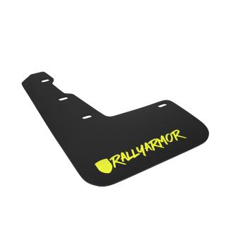 Rally Armor UR Mudflaps Black Urethane Green Altered Logo Subaru STI 2015-2021, WRX 2015-2021