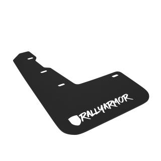 Rally Armor UR Mudflaps Black Urethane White Altered Logo Subaru STI 2015-2021, WRX 2015-2021