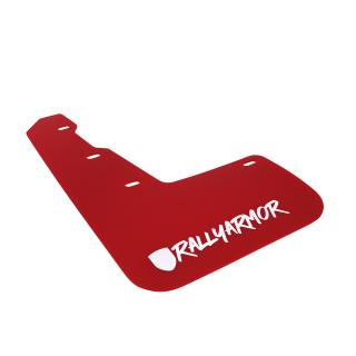 Rally Armor UR Mudflaps Red Urethane White Altered Logo Subaru STI 2015-2021, WRX 2015-2021