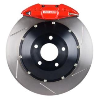 Stoptech ST-22 Big Brake Kit Rear 345mm Red Slotted Rotors Subaru STI 2005-2014