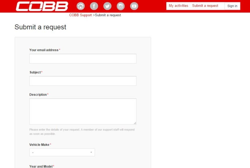 Support Request