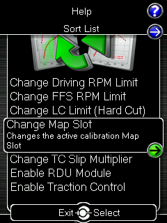 Change Map slot