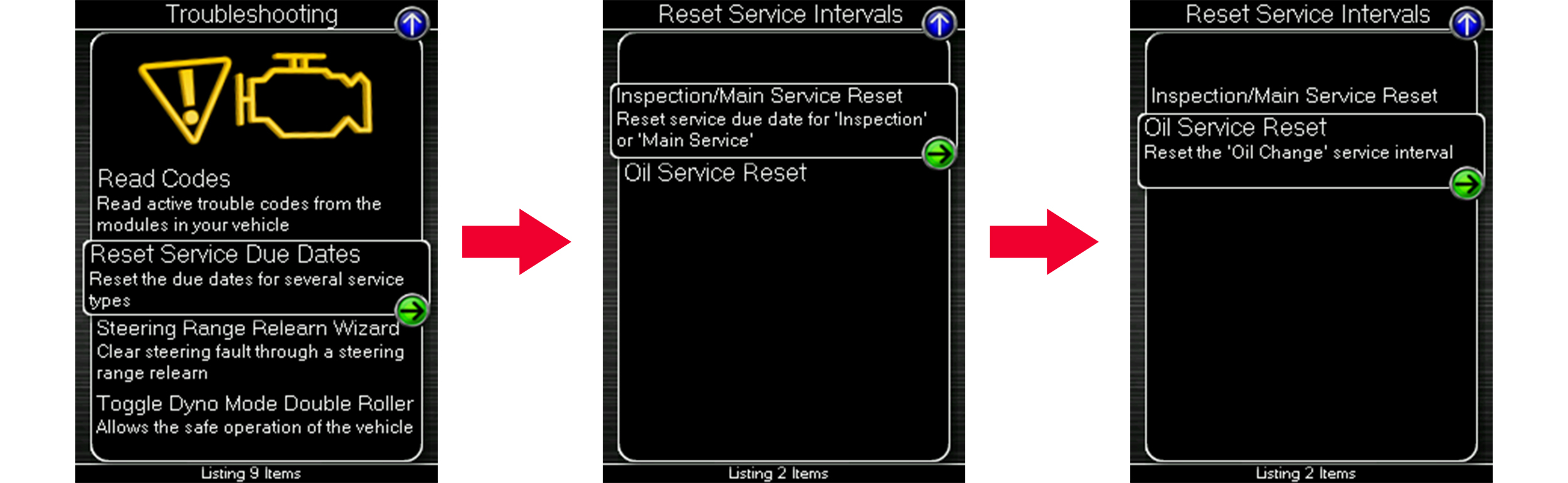 Porsche Service Reset Intro